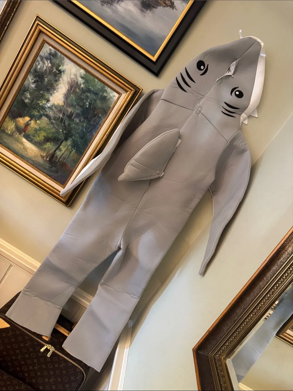 Kids Gray Great White Shark Halloween Costume Sea Life Ocean 4-6 yrs S/M